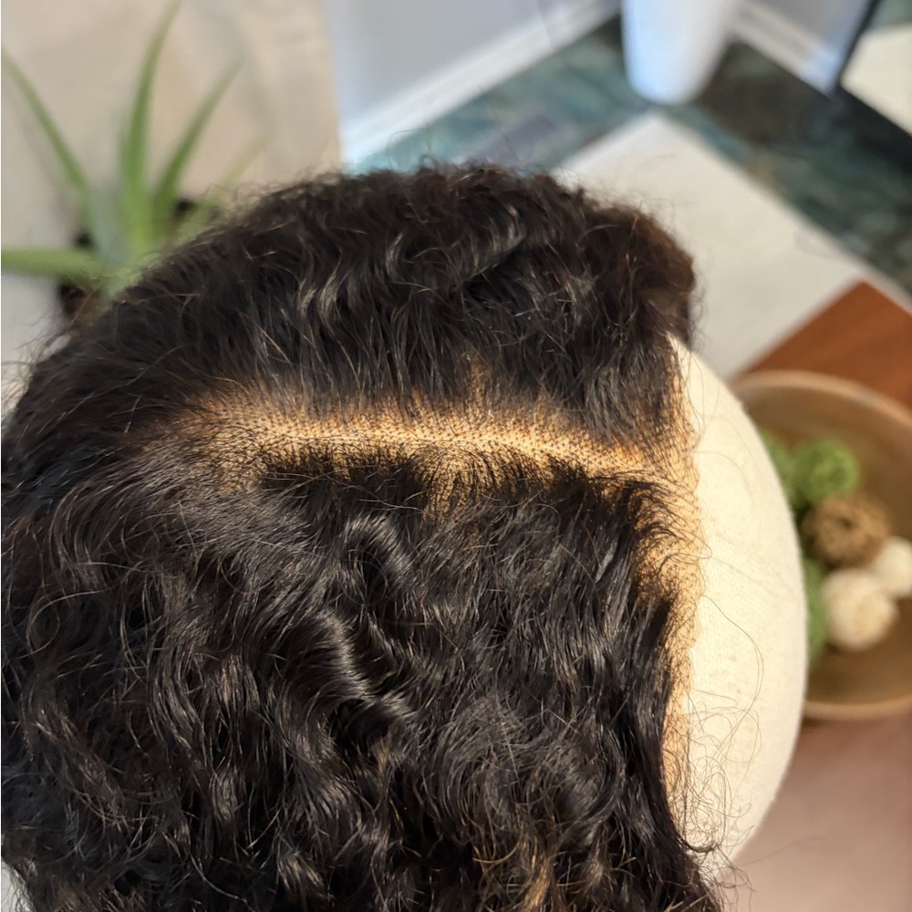 UNice 7x5 Bye-Bye Slip Glueless Curly Texture Ombré 20” - Picture 6 of 13